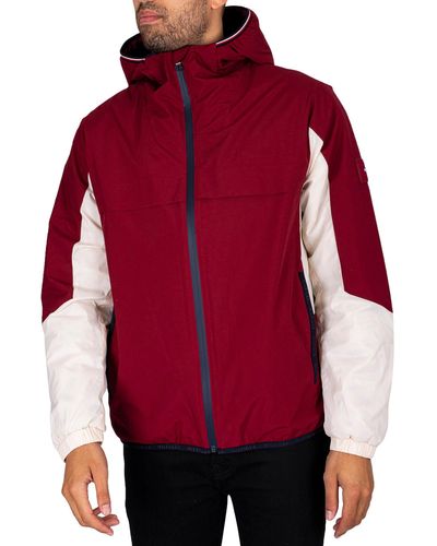 Tommy Hilfiger Tech Hooded Colourblock Jacket - Red