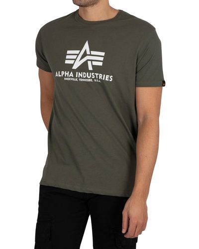 Alpha Industries Basic Graphic T-shirt - Green