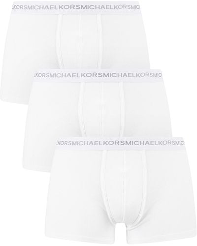 Michael Kors 3 Pack Supreme Touch Trunks - White