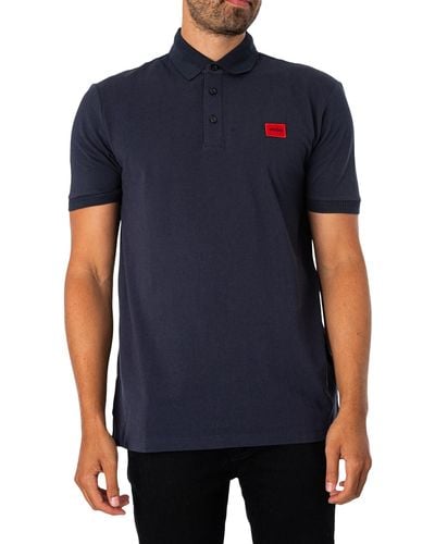 HUGO Dereso232 Slim Polo Shirt - Blue