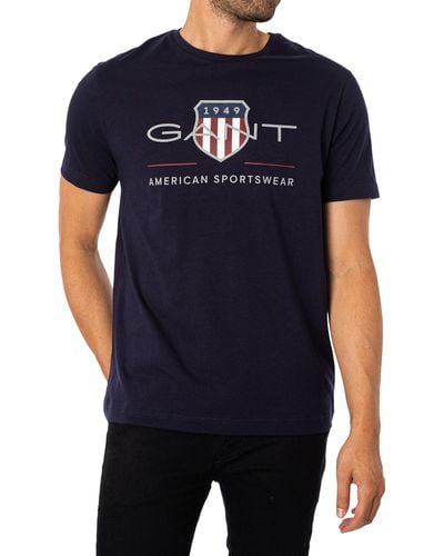 GANT Archive Shield T-shirt - Blue