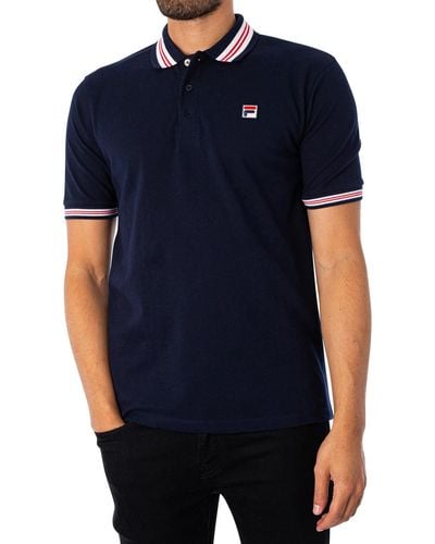 Fila Faraz Tipped Rib Polo Shirt - Blue