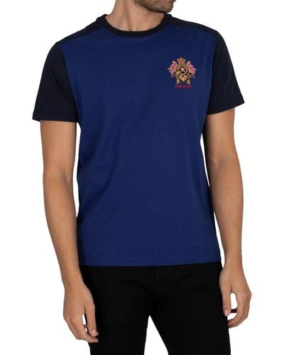 Hackett Chest Logo T-shirt - Blue