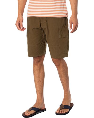 Barbour Essential Ripstop Cargo Shorts - Natural