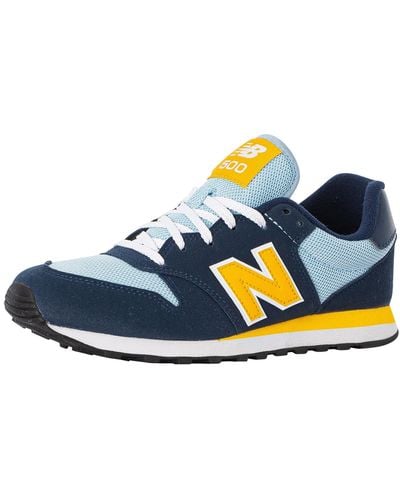 New Balance 500 Suede Sneakers - Blue