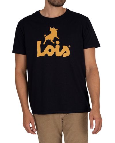 Lois Logo Classic T-shirt - Black