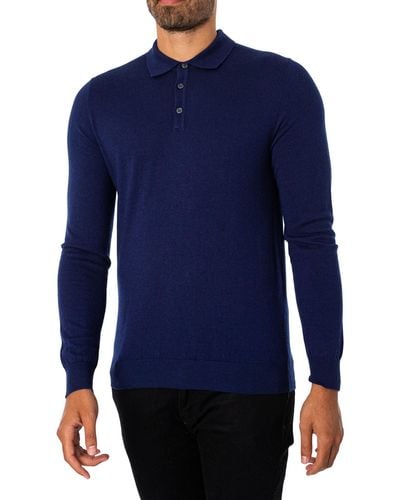 Antony Morato Cashmere Polo Shirt - Blue