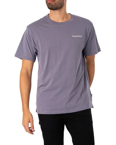 Pompeii3 Burgers In Bed Graphic T-shirt - Purple