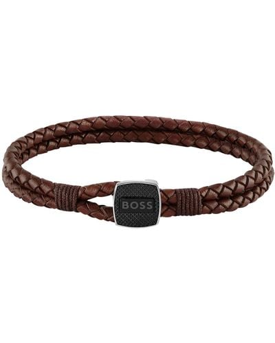 BOSS Seal Bracelet - Brown