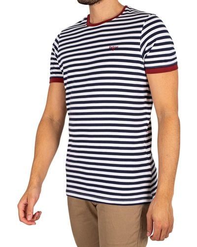 Barbour Quay Stripe T-shirt - Blue