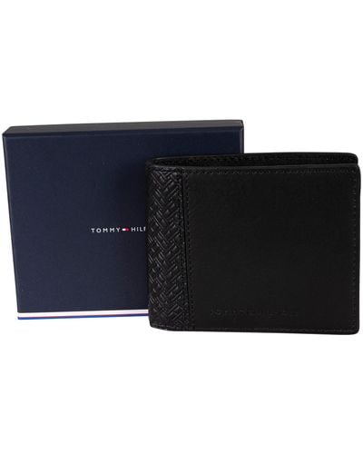 Tommy Hilfiger Central Mini Leather Wallet - Black