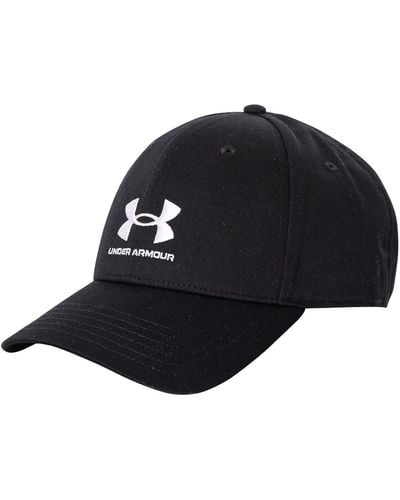 HSMQHJWE Under Armour Bucket Hats For Men Loose Face Covering Mens And  Womens Denim Retro Washed And Old Destroyed Peaked Cap Solid Color Baseball