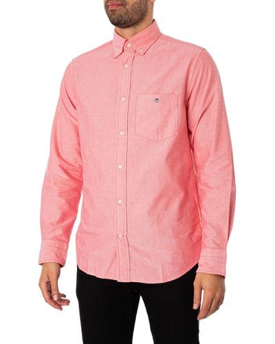 GANT Regular Oxford Shirt - Pink