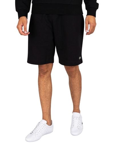 Lacoste Embroidered Logo Sweat Shorts - Black