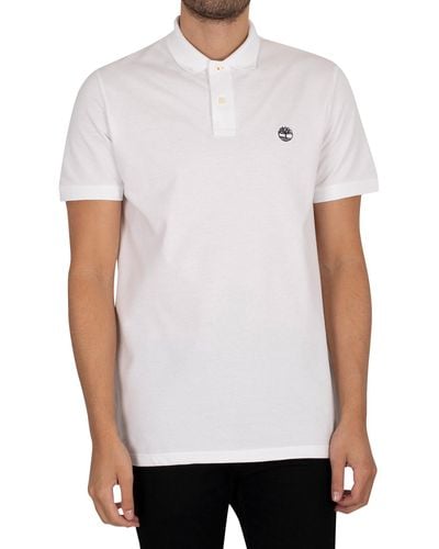 Timberland Basic Logo Polo Shirt - White