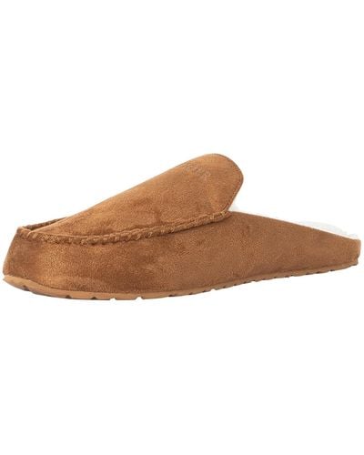 Tommy Hilfiger Moccasin Home Slippers - Brown