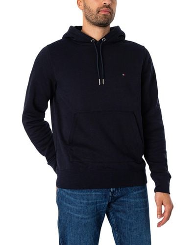 Tommy Hilfiger Classic Flag Pullover Hoodie - Blue