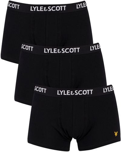 Lyle & Scott 3 Pack Trunks - Black