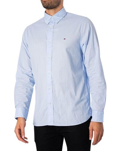 Tommy Hilfiger Flex Poplin Regular Shirt - Blue