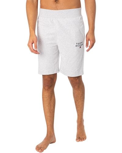 Tommy Hilfiger Lounge Embroidered Sweat Shorts - White