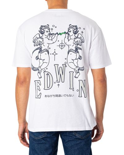 EDWIN Logo-Appliquéd Cotton-Jersey T-Shirt for Men