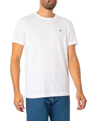 Calvin Klein Embro Badge T-shirt - White