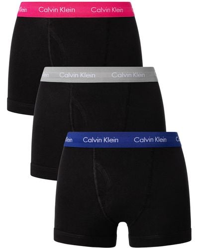 Calvin Klein 3 Pack Classic Trunks - Black