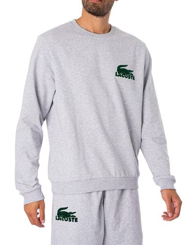 Lacoste Lounge Logo Sweatshirt - Grey