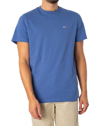 Tommy Hilfiger Slim Jersey T-shirt - Blue