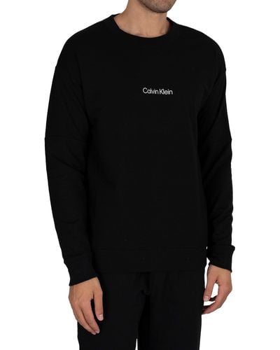 Calvin Klein Modern Structure Lounge Graphic Sweatshirt - Black