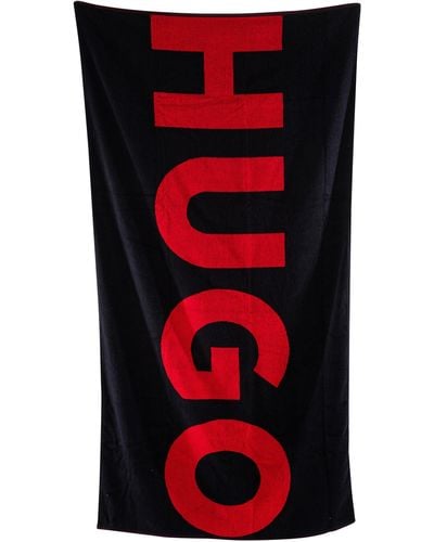 HUGO Corporate Logo Towel - Red