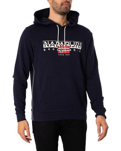 Napapijri Aylmer Pullover Hoodie - Blue