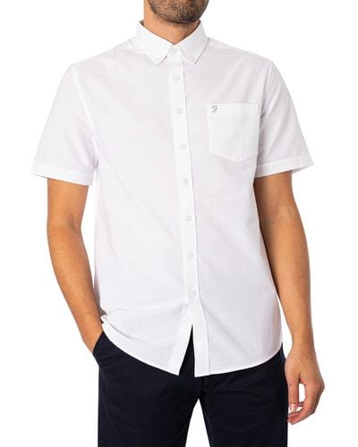 Farah Drayton Short Sleeved Shirt - White