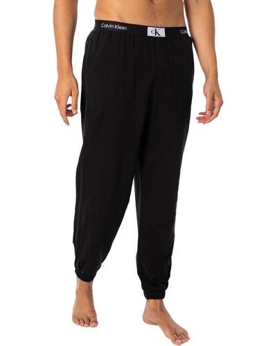 Calvin Klein Box Logo Pyjama Bottoms - Black