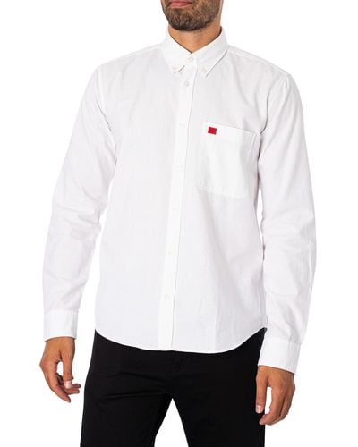 HUGO Evito Slim Shirt - White