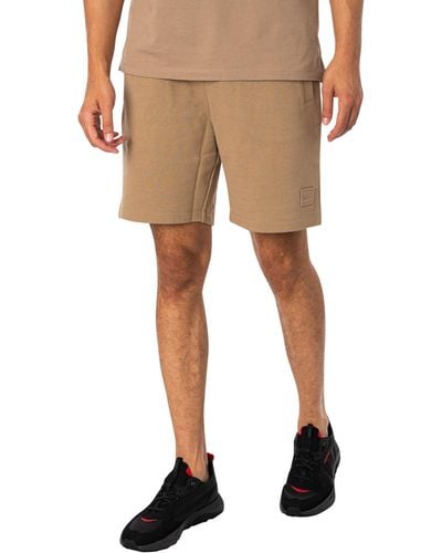 HUGO Diz Sweat Shorts - Natural