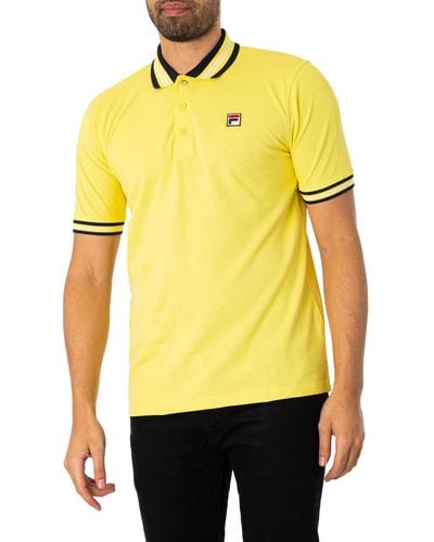 Fila Faraz Tipped Rib Polo Shirt - Yellow