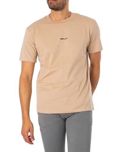 T-shirt Lyst White Replay | for in Men