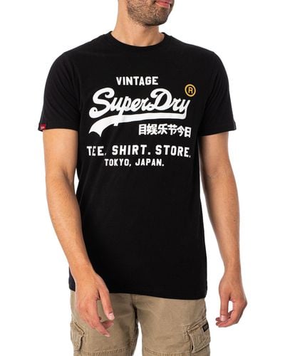 Superdry Vintage Logo Store Classic T-shirt - Black