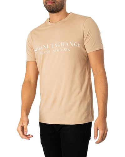 Armani Exchange Brand Slim T-shirt - White