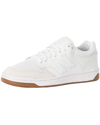 New Balance 480 Leather Sneakers - White