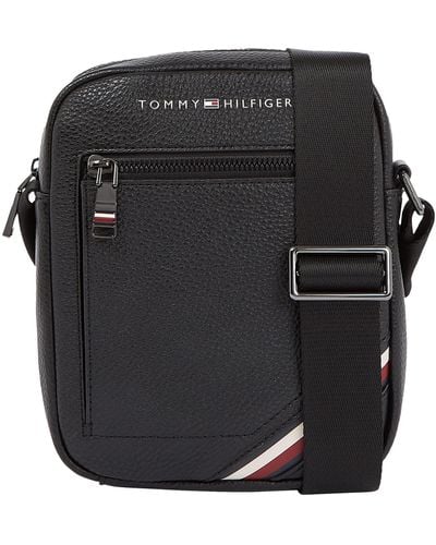 Tommy Hilfiger Central Mini Reporter Bag - Black