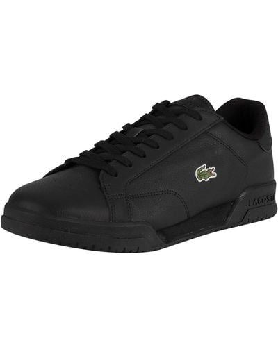Lacoste Twin Serve 0721 2 Sma Leather Trainers - Black