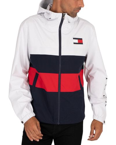 Tommy Hilfiger Colourblock White Hooded Jacket