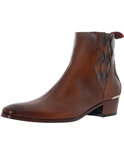Jeffery West Carlito Toledo Leather Chelsea Boots - Brown