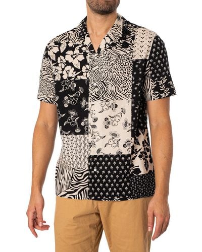 Antony Morato Osaka Pattern Short Sleeved Shirt - Black