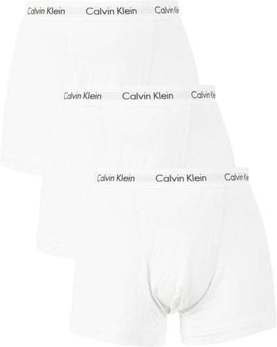 Calvin Klein 3 Pack Cotton Stretch Boxer Briefs - White