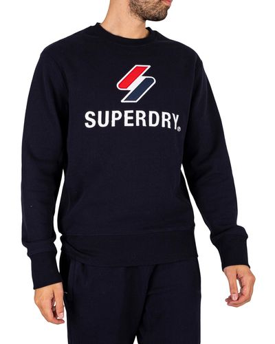 Superdry Code Stacked Sweatshirt - Blue