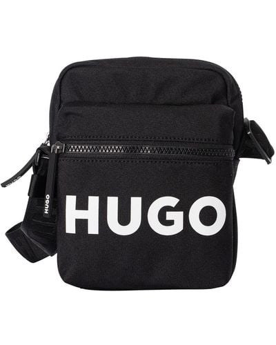 HUGO Ethon 2.0 Logo Cross Body Bag - Black