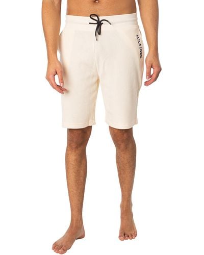 Tommy Hilfiger Lounge Logo Sweat Shorts - Natural